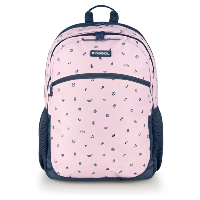 Mochila adaptable a carro Gabol ICON rosa y resistente al agua