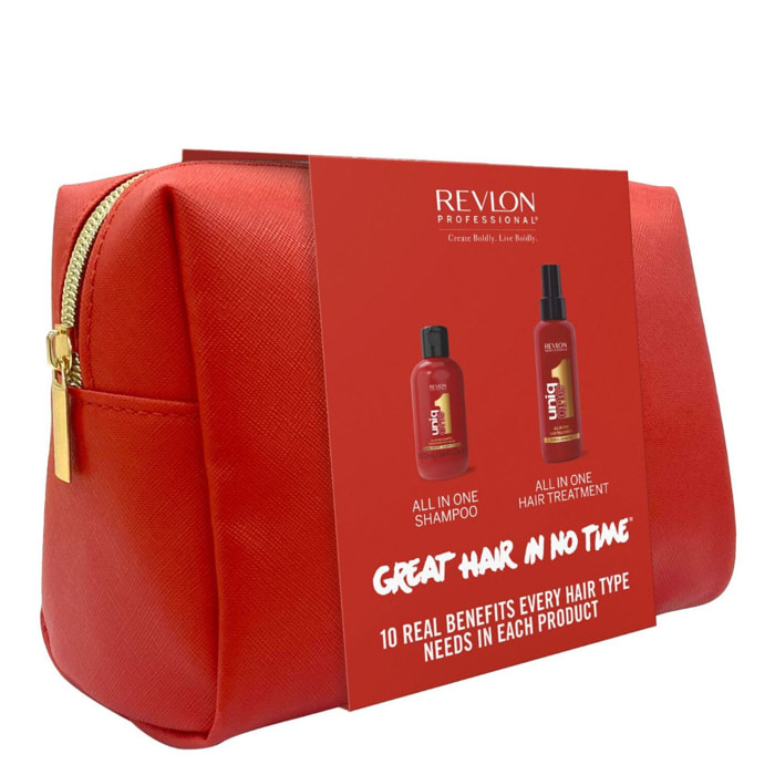 Uniqone™ - Coffret Shampoing 100ml et Masque en Spray Sans Rinçage 150ml