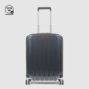 Piquadro Trolley cabina ryanair 4 ruote in policarbonato