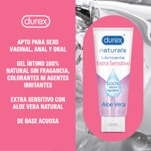 LUBRICANTE ÍNTIMO NATURALS EXTRA SENSITIVO - 100% INGREDIENTES NATURALES ALOE VERA - 100 ML