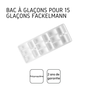 Bac à glaçons blanc pour 15 glaçons Fackelmann Bar Concept