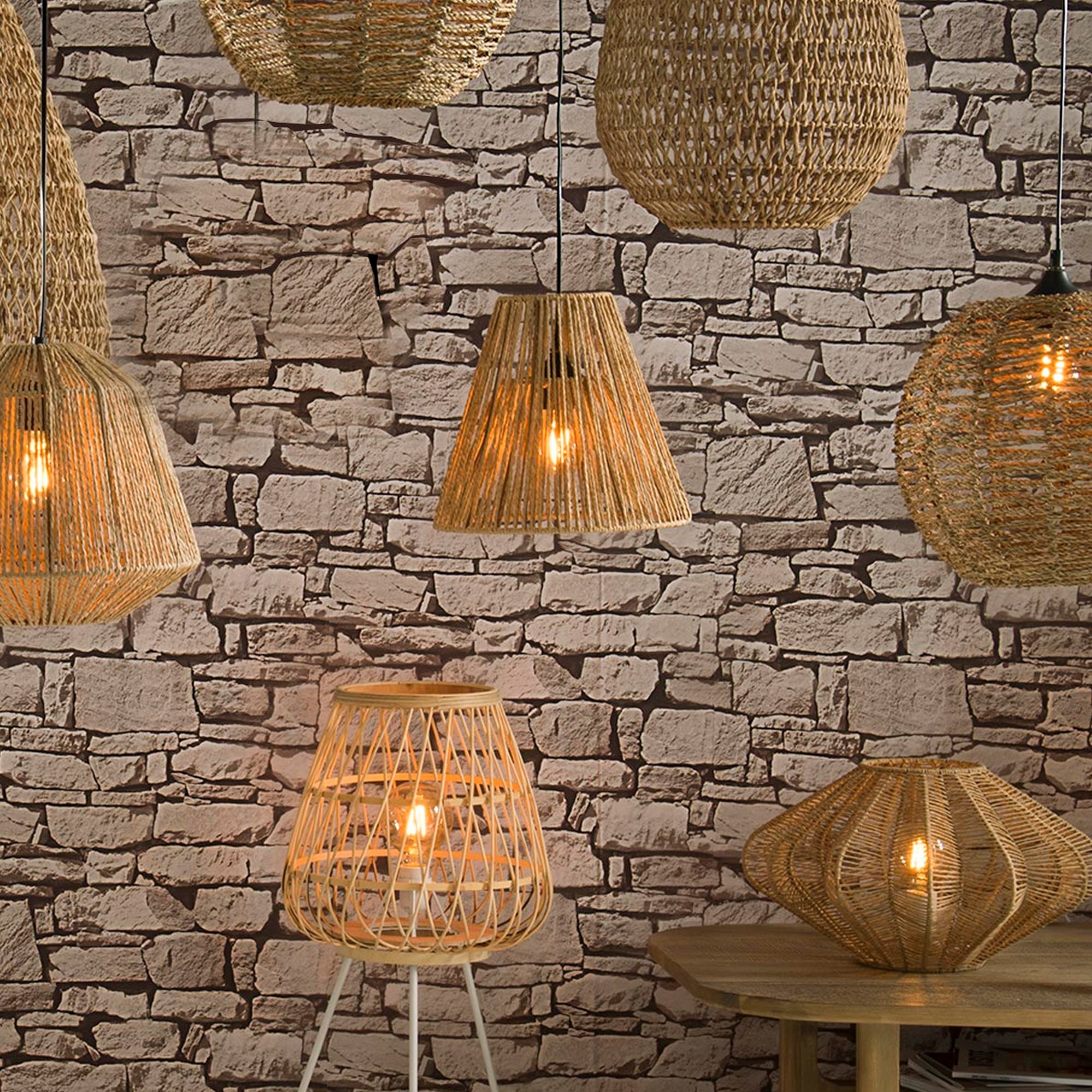 Lámpara de techo de suspensión de cuerda d30 h27