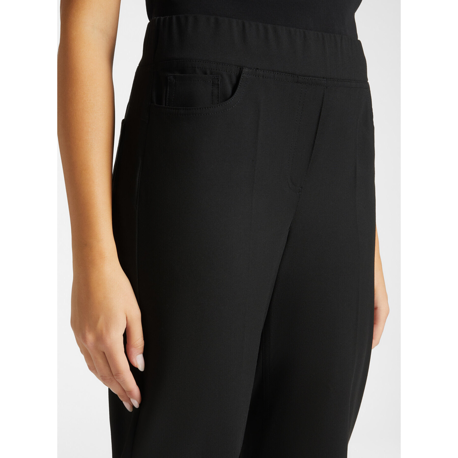 Elena Mirò - Pantalones wide leg pull on - Negro