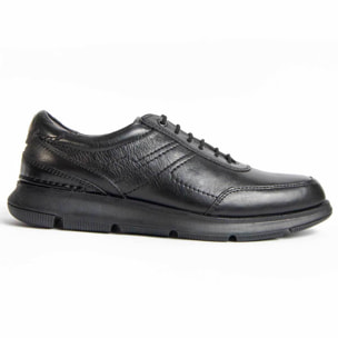 Zapato Oxford De Piel - Negro