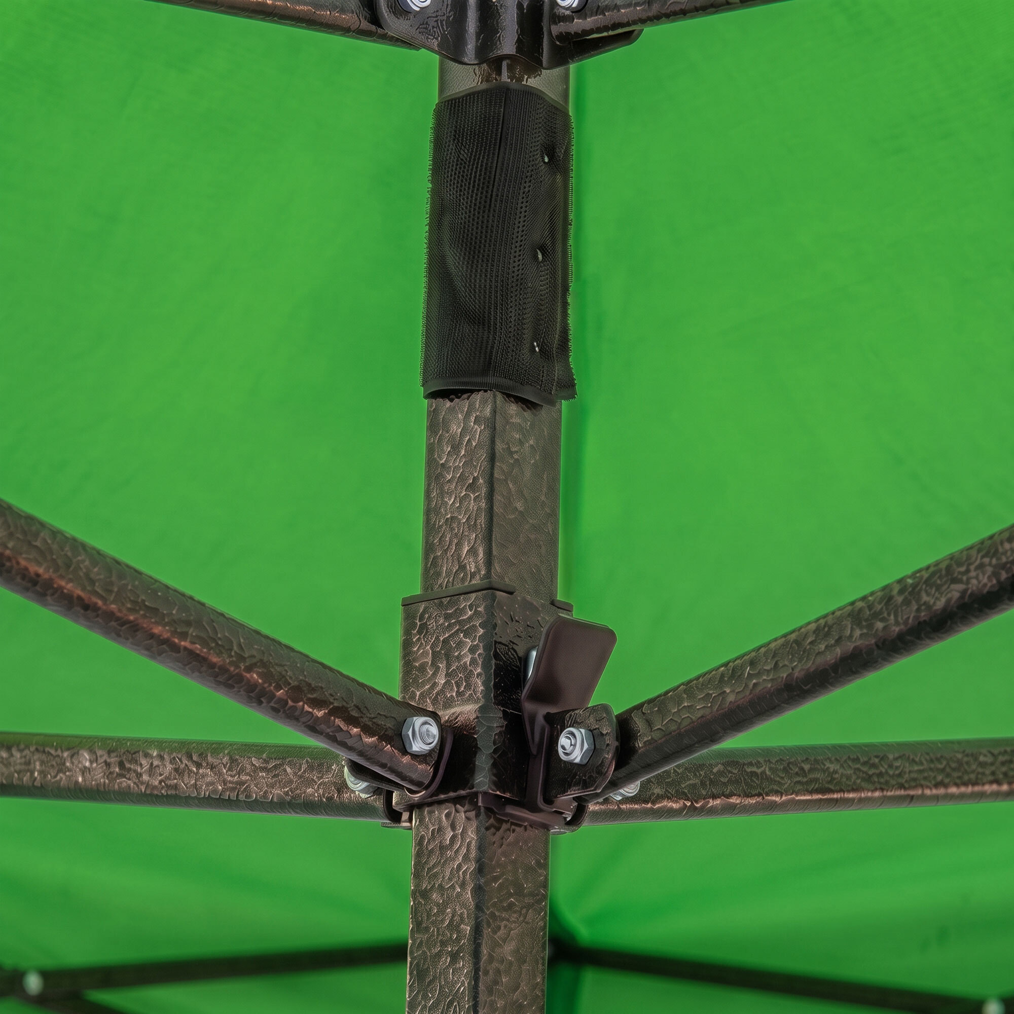 Gazebo richiudibile 3x3 pieghevole a fisarmonica automatico mercato tenda con sacca colore verde