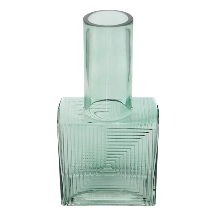 Vase Reso en Verre 13,5x8x26,7cm Marron