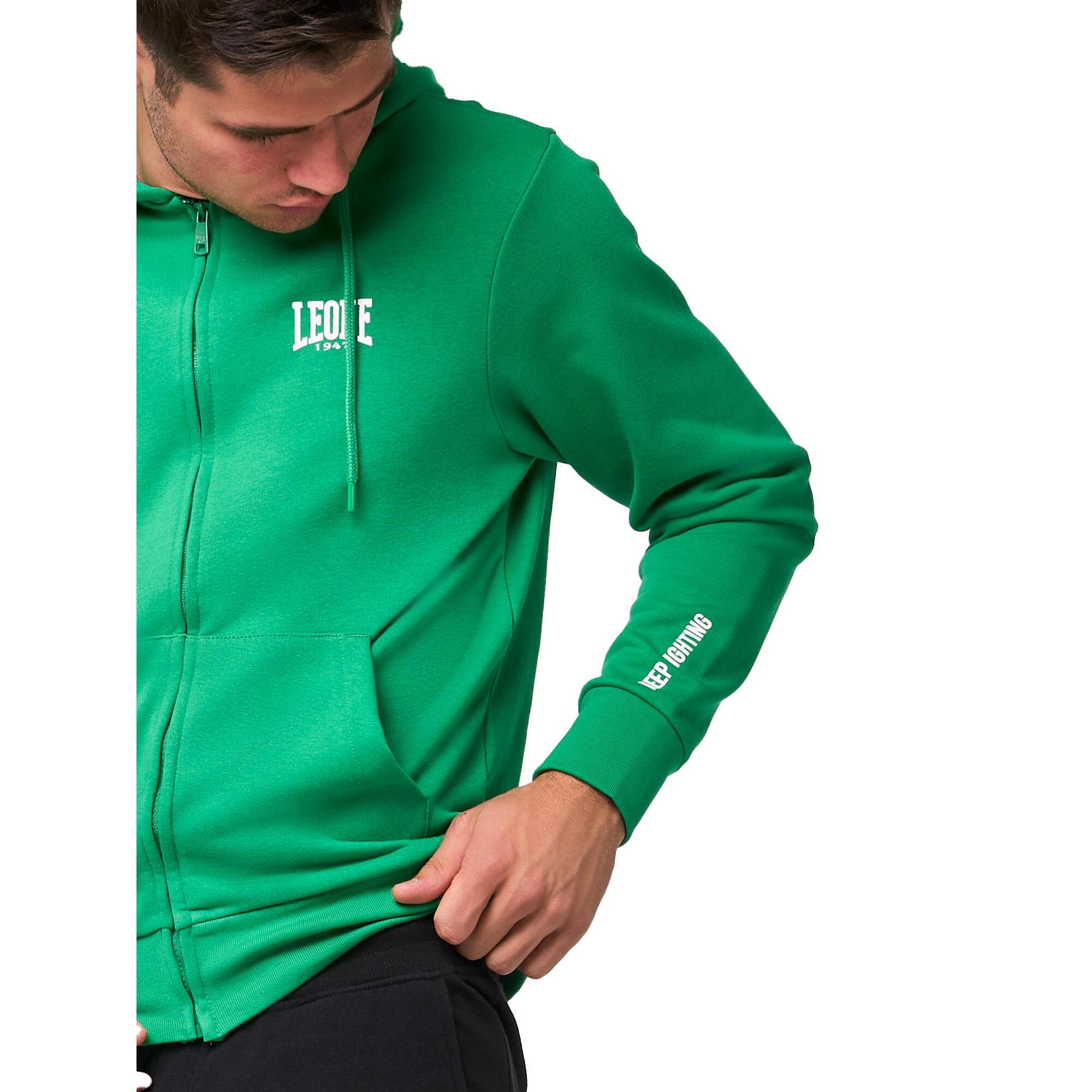 Tuta da uomo con Felpe con cappuccio e zip e pantalone non felpata Leone Basic
