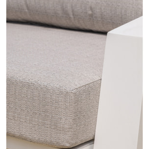 IBIZA - Salon de jardin 5 places en aluminium