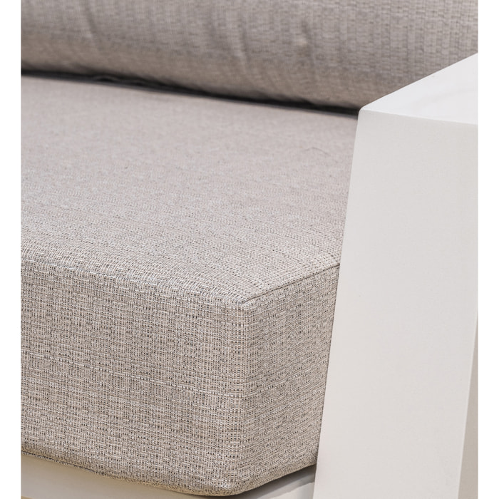 IBIZA - Salon de jardin 5 places en aluminium