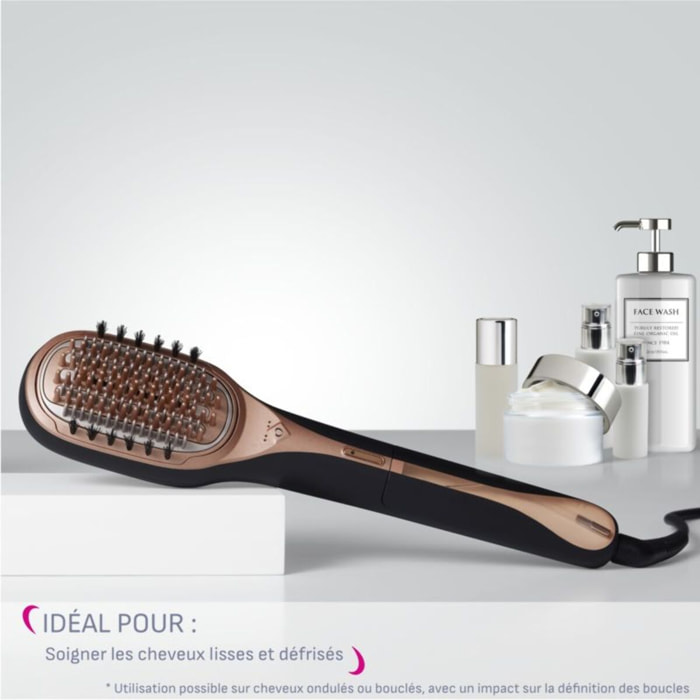 Brosse réparatrice et soin du cheveu CALOR CF9940C0 Hair therapist