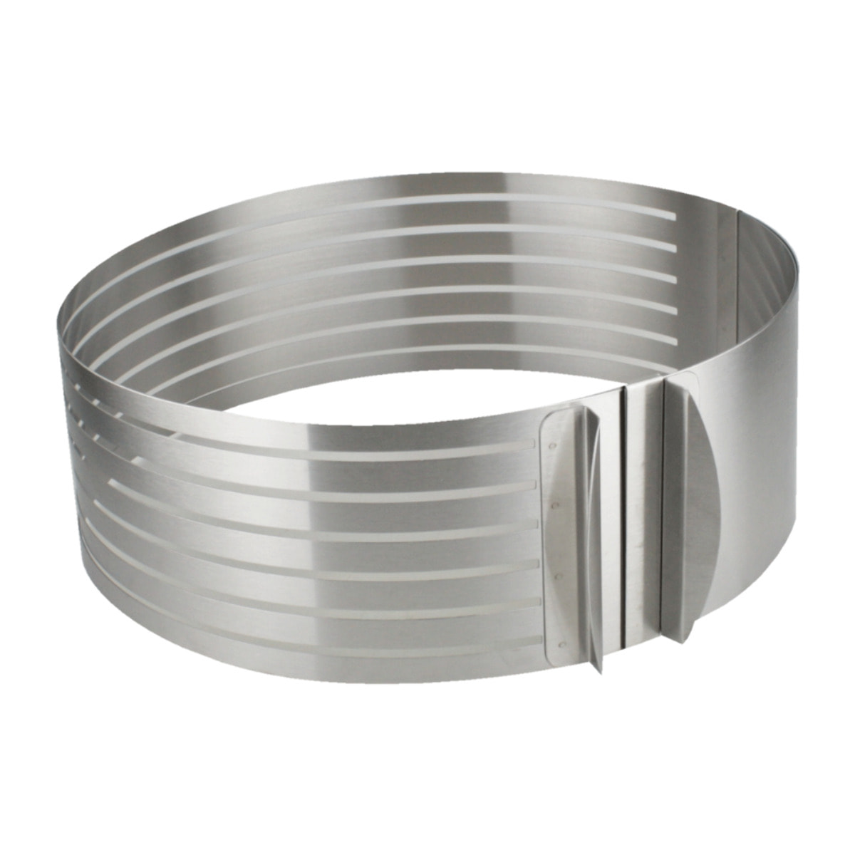 Cercle à gâteaux extensible spécial découpe en Inox