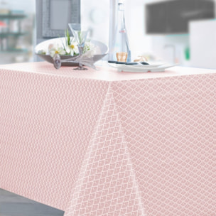 Nappe coton enduit GATSBY rose