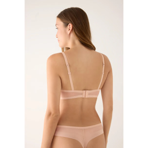 Reggiseno senza ferretto con imbottitura Beige
