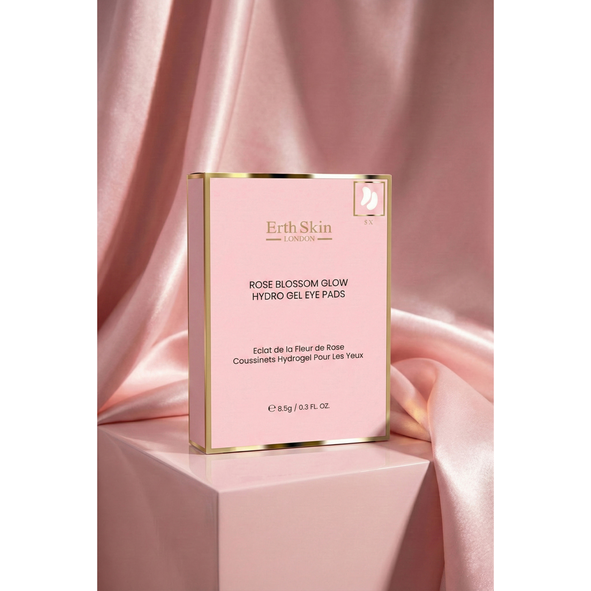 Almohadillas de hidrogel para ojos Rose Blossom Glow