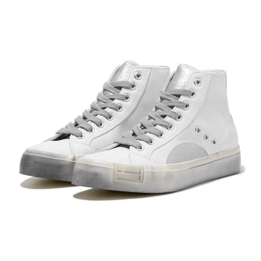 Zapatillas Altas de Mujer Half Moon High en Blanco D.Franklin