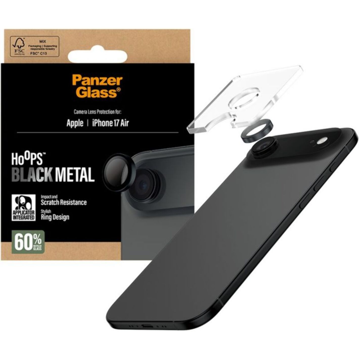 Protège objectif PANZERGLASS iPhone Air protège objectif