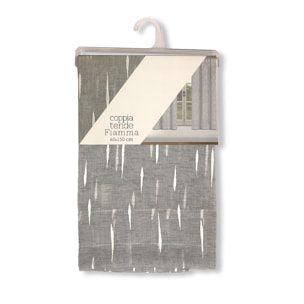COPPIA TENDE PER FINESTRA DIS. FIAMMA 60X150 CM COLOR GRIGIO