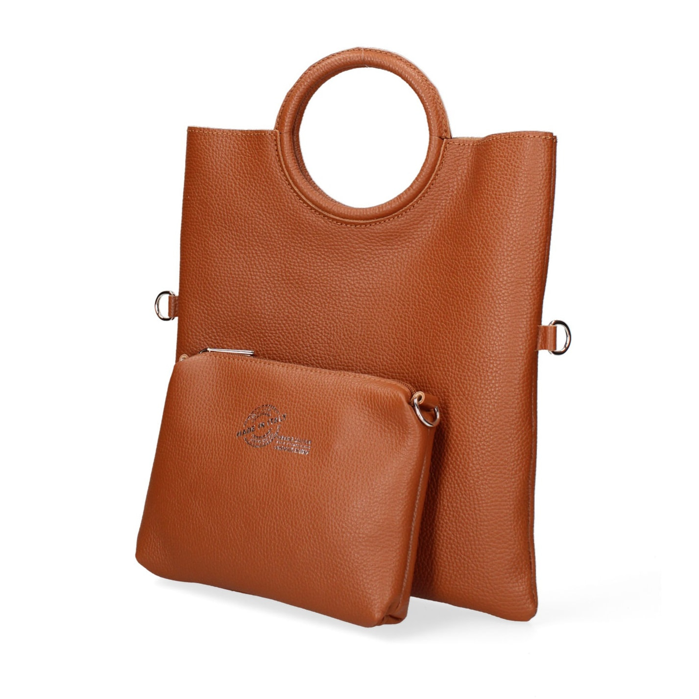 Borsa a mano da donna Made in Italy - Modello Valora Chic - 100% pelle - 29.0 x 30.0 x 1.0 cm