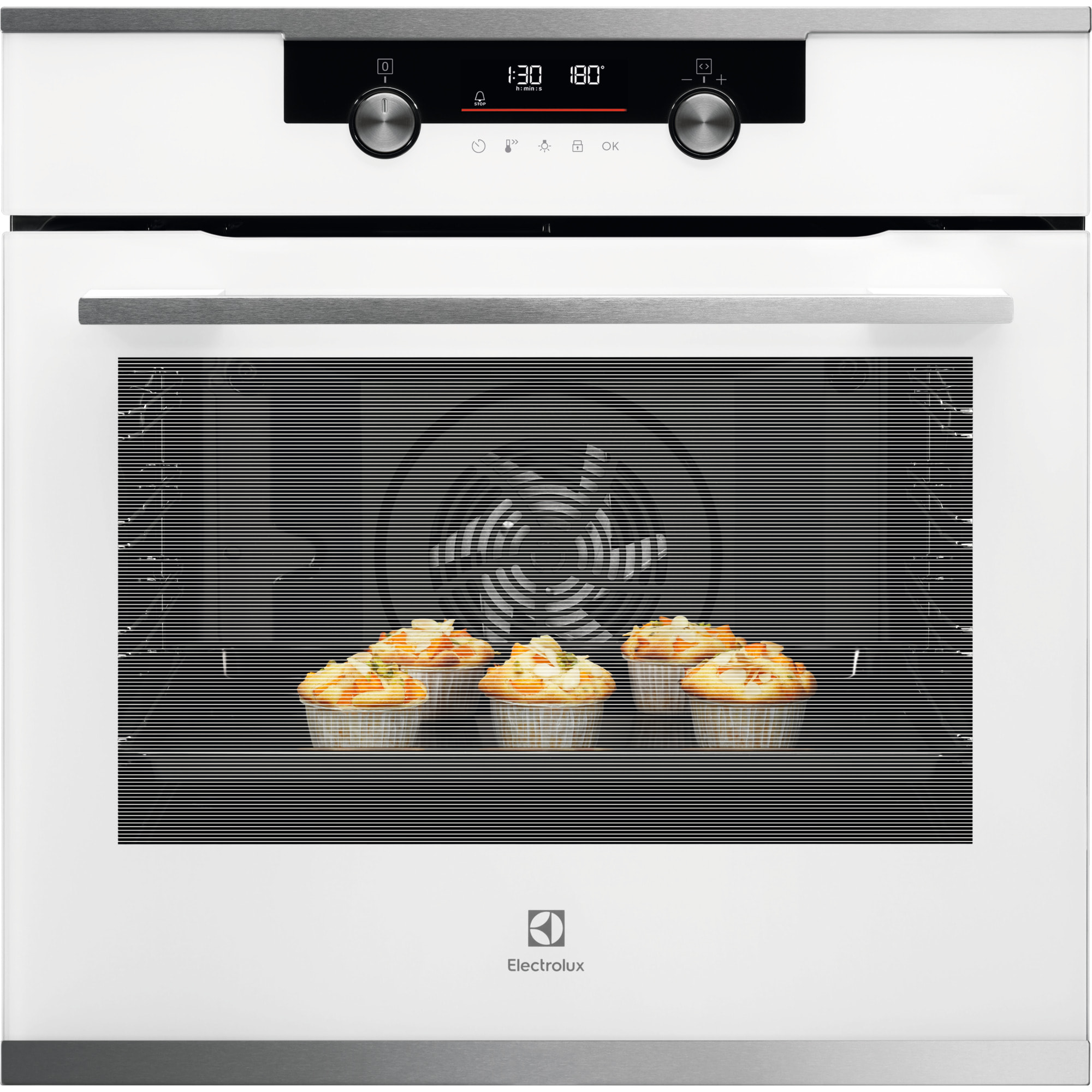 Electrolux Forno Multifunzione Surround con SteamBake 500 con pulizia pirolitica KODDP76W