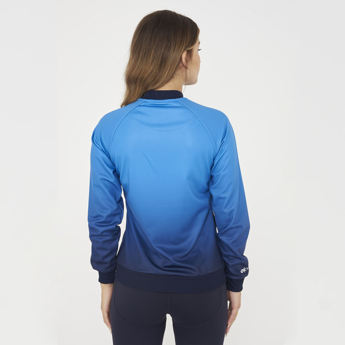Giacca sportiva da running donna BLAS azzurra