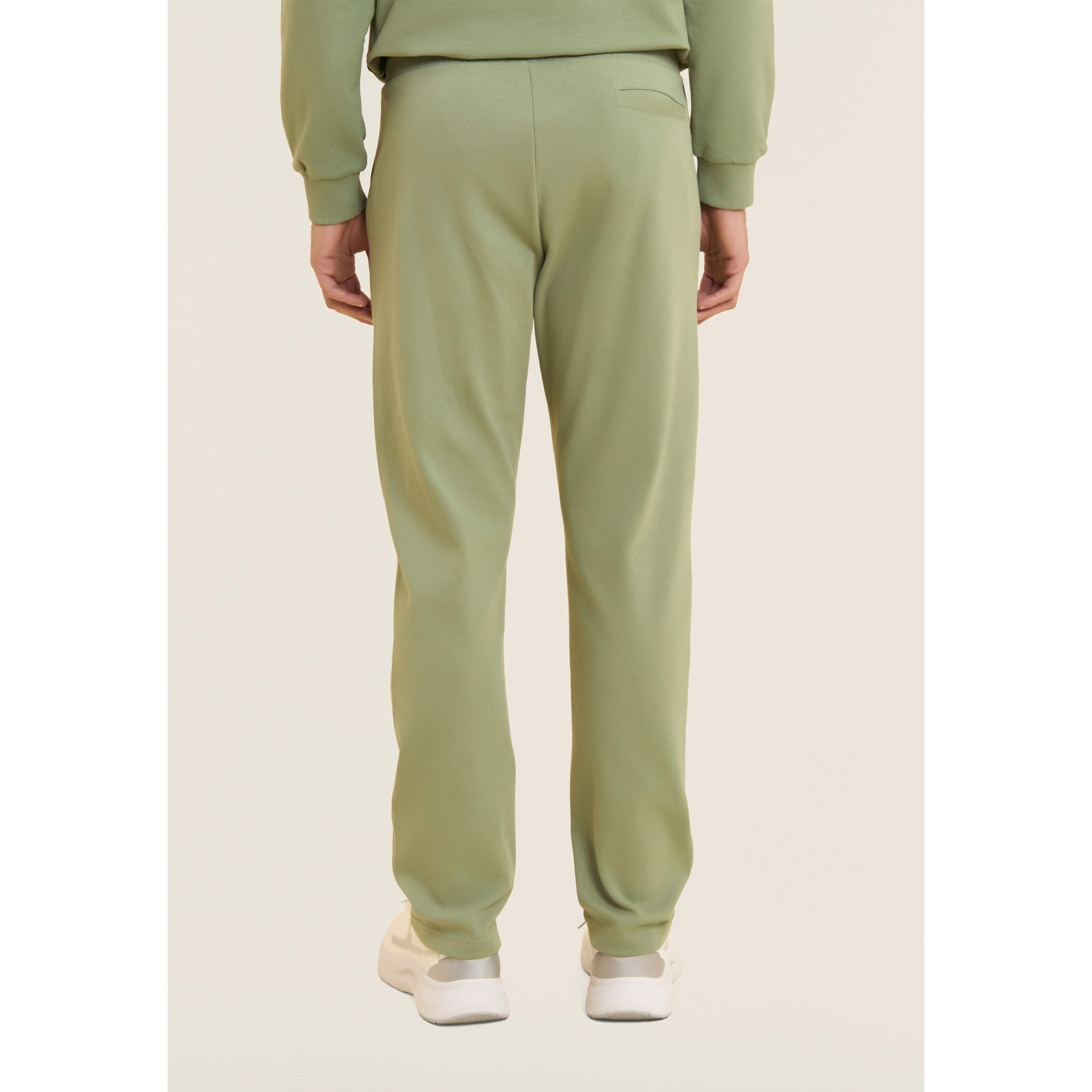 Pantaloni sportivi in cotone a gamba dritta