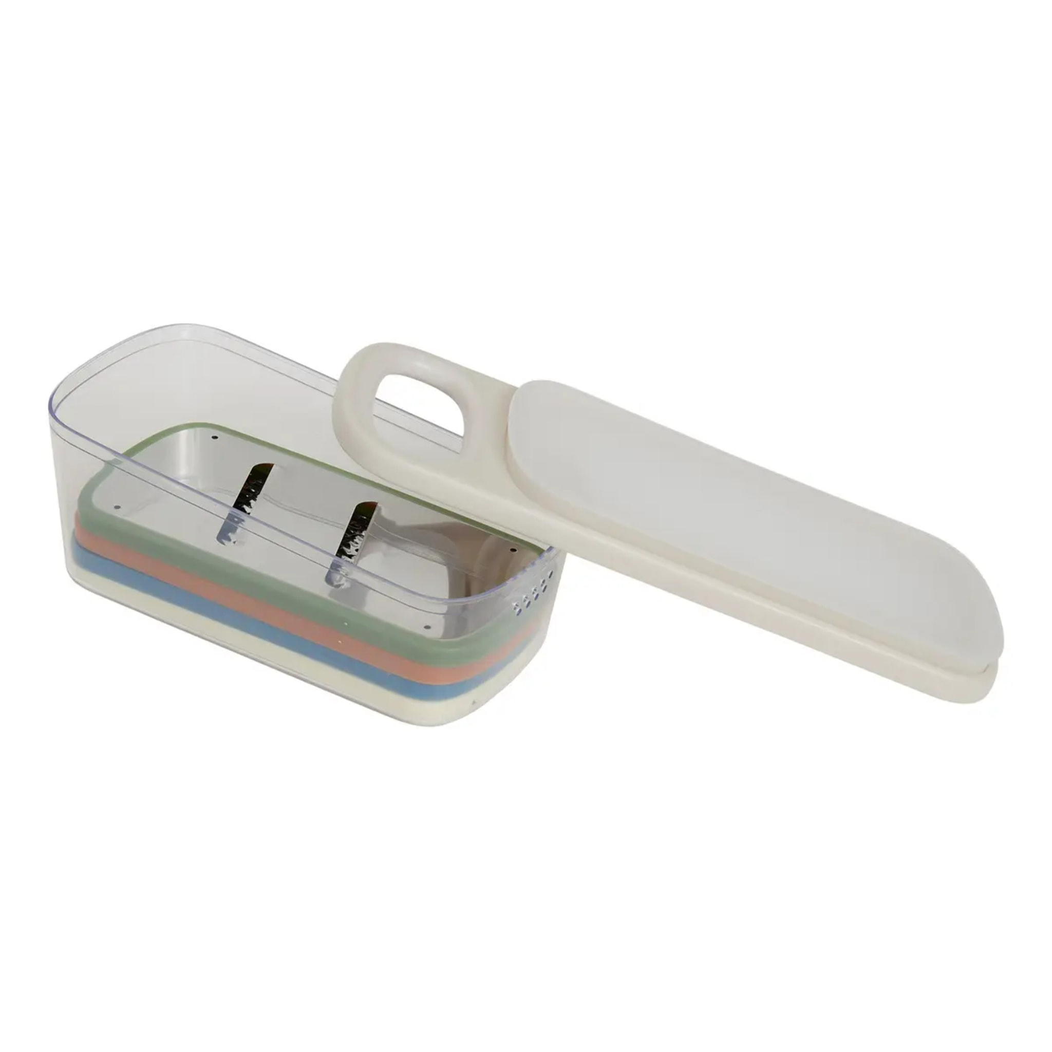 Râpe Colors 4 lames et bac récupérateur