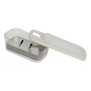 Râpe Colors 4 lames et bac récupérateur