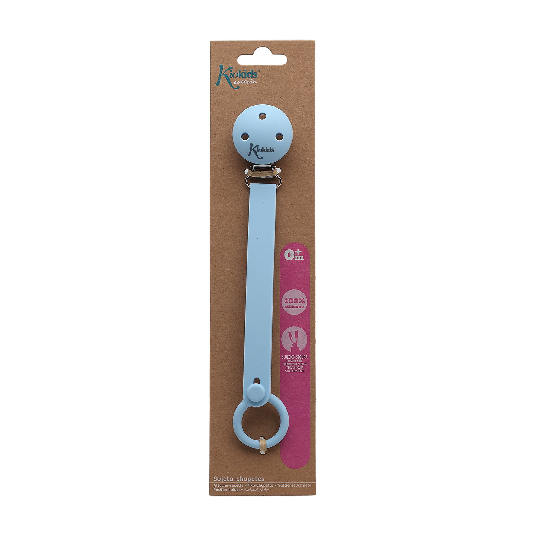 SUJETACHUPETES PINZA SILICONA AZUL
