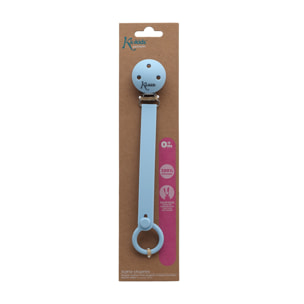 SUJETACHUPETES PINZA SILICONA AZUL