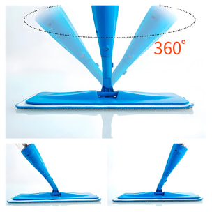 Mopa con serbatoio di liquido e testa rotante a 360º.