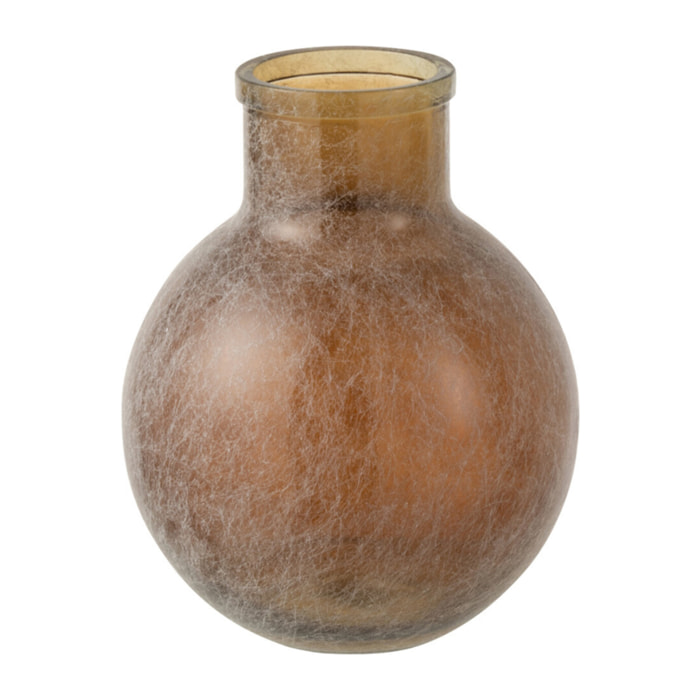 J-Line vase - verre - marron - 31 cm de hauteur