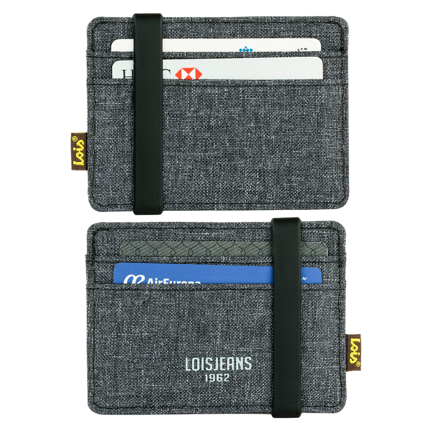 Tarjetero Lois Harrison Gris Oscuro