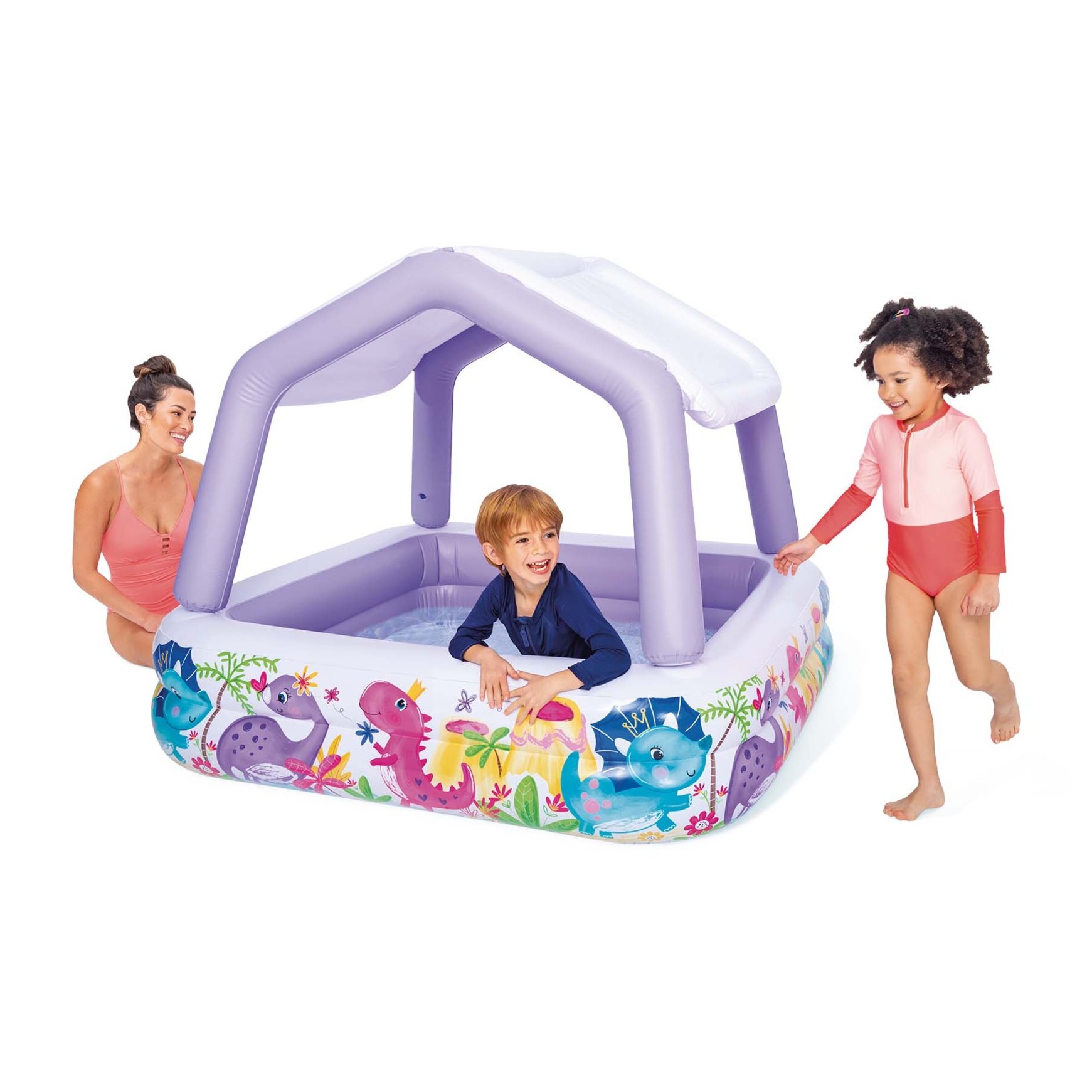 Intex Piscina Acquario con Tettoia Removibile, 157x157x122 cm