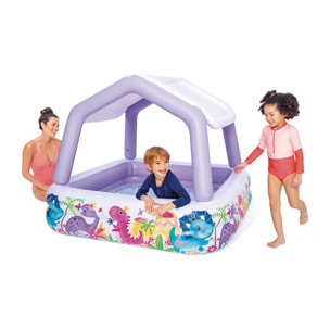 Intex Piscina Acquario con Tettoia Removibile, 157x157x122 cm