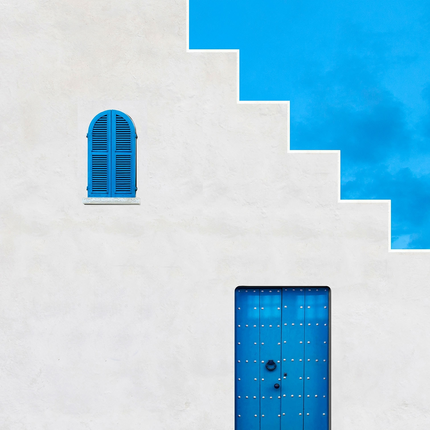 Tableau bleu grec Tableau alu Dibond