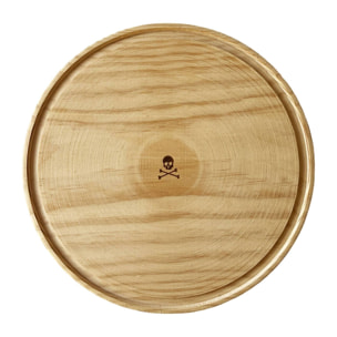 Plato sin borde en madera ø23,5cm scalpers home