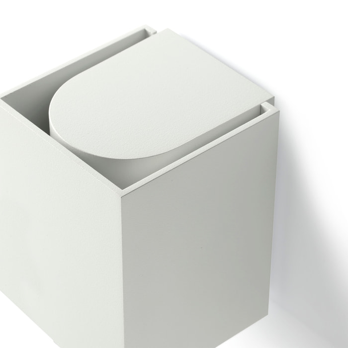 KOV 1L Lampe applique carré blanche 2700K 34°