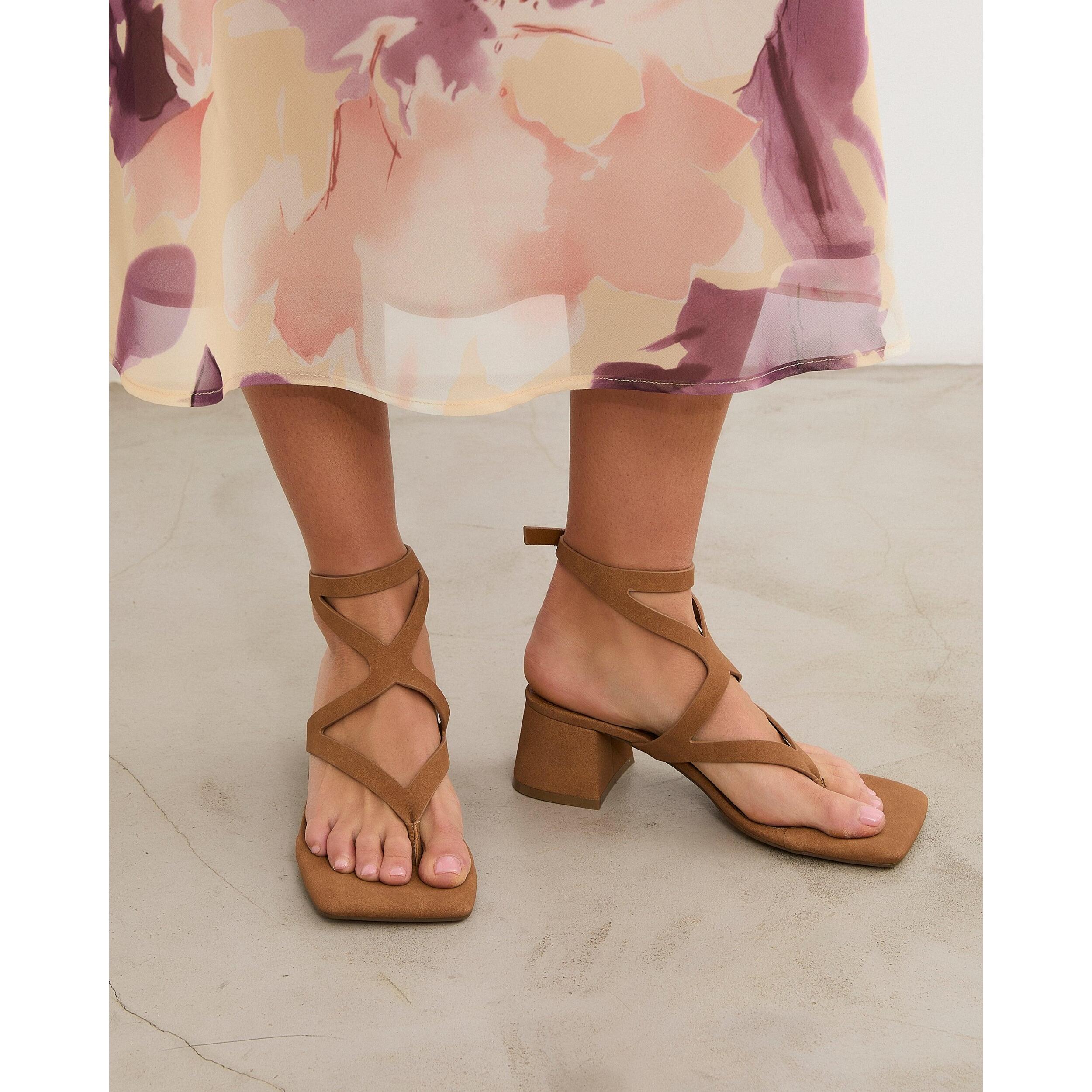 Sandalias de tacón Morey Caramelo 6 cm