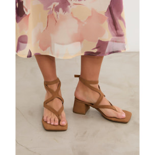 Sandalias de tacón Morey Caramelo 6 cm