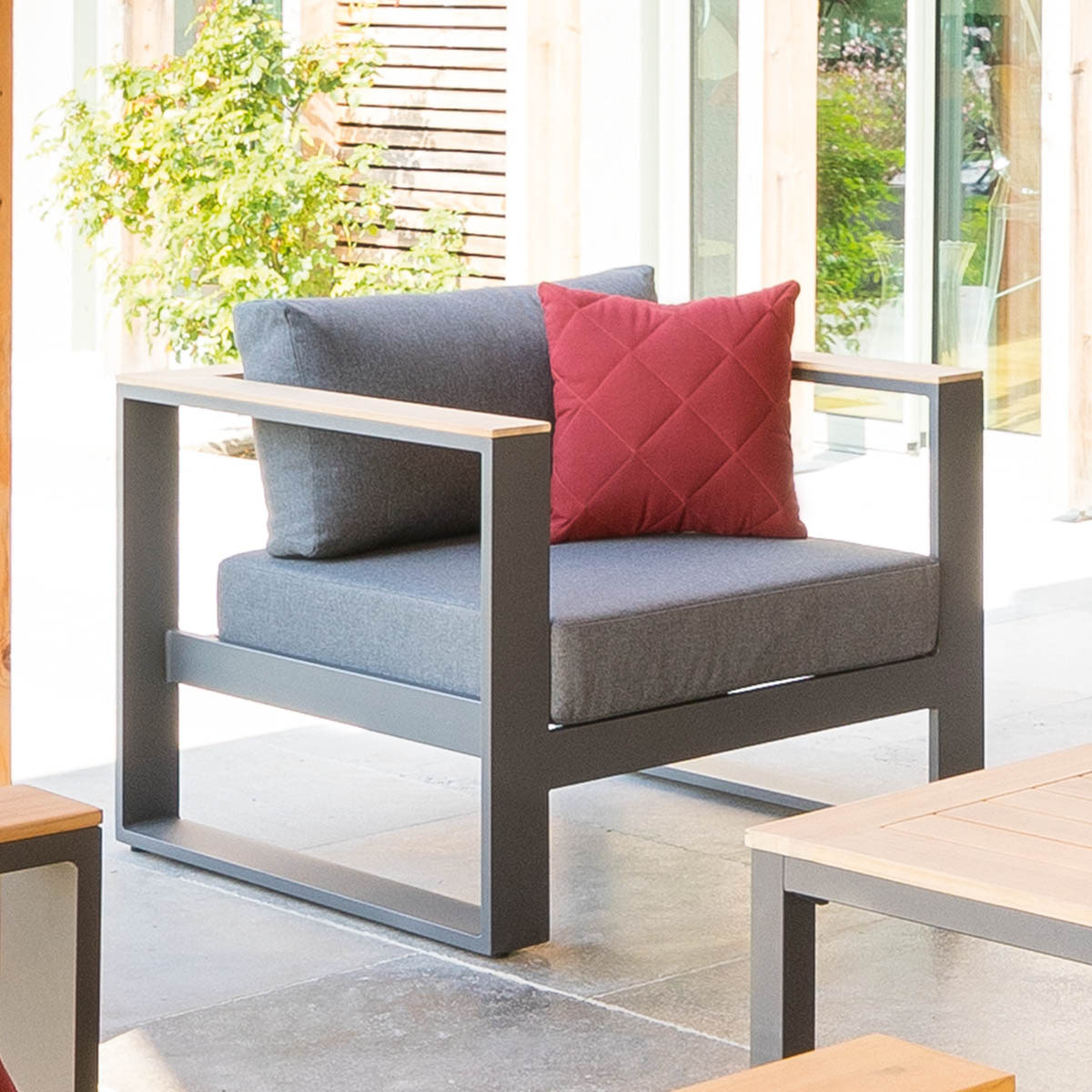 Fauteuil de salon de jardin Emperia Acacia