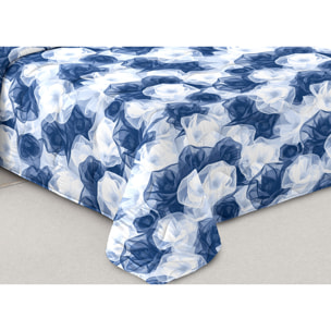 Trapunta Invernale 300gr Made in Italy Piumone Clado Linea Scaldanotti Disegno Dafne Blu
