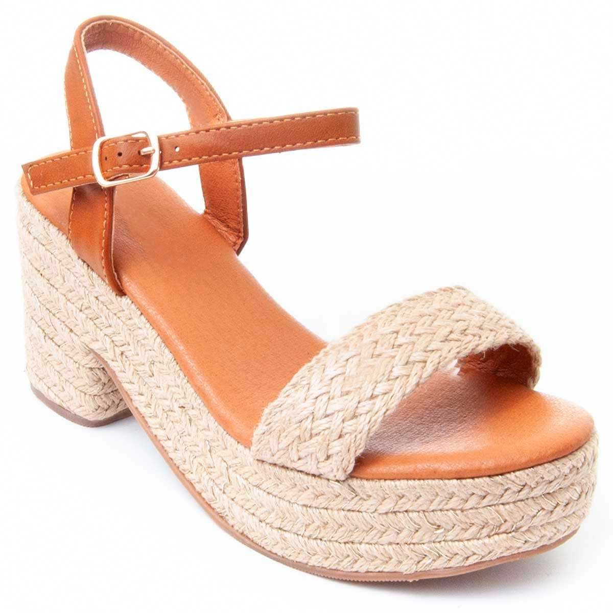 Sandalias de Tacón - Beige - Altura: 6 cm