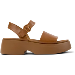 Sandalias - CAMPER Tasha - Marron - Cuero liso