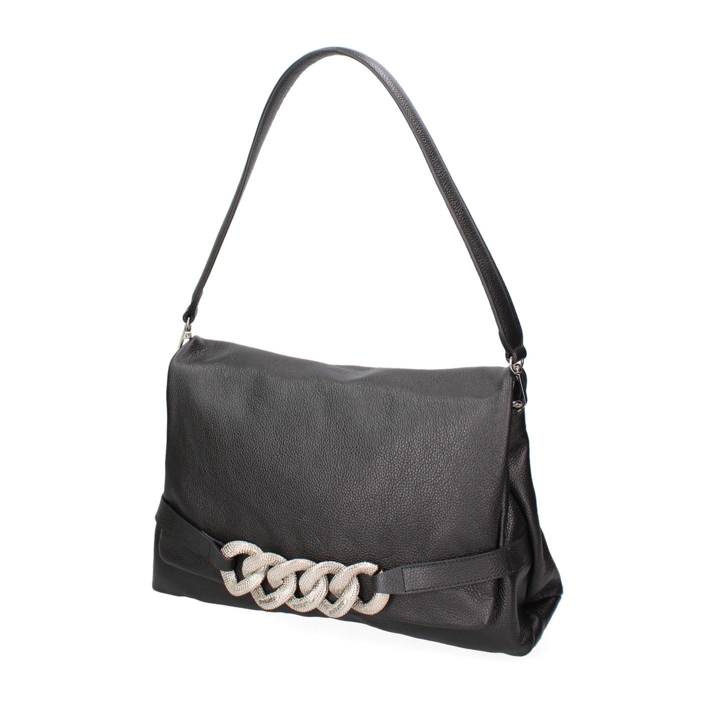 Borsa a spalla da donna In Vera pelle Made in Italy 31x22x11 cm