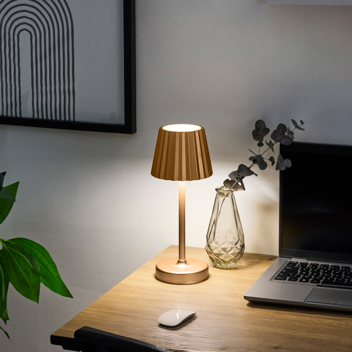 Lampe de Table - HOME DECO FACTORY - Tactile - Moderne - Or