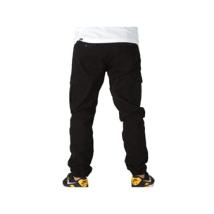 Pantaloni Lyle & Scott Cargo With Cuffs Jet Black Nero