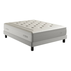 Ensemble REFLEXION matelas H33 ressort ensachés, ferme, sommier