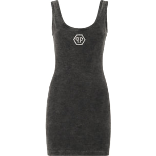 PHILIPP PLEIN Short Tank Dress HEXAGON