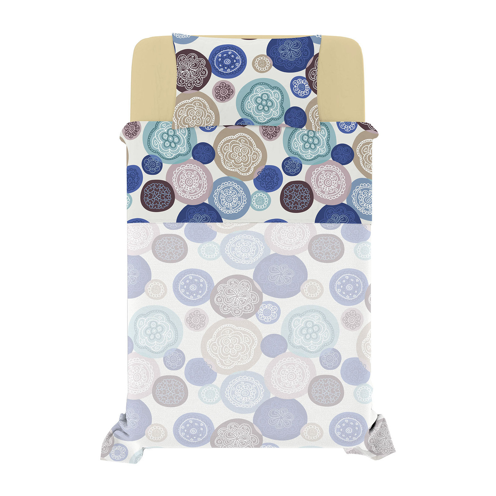 COMPLETO LETTO FANTASY PIAZZA E MEZZA - 100% MICROFIBRA