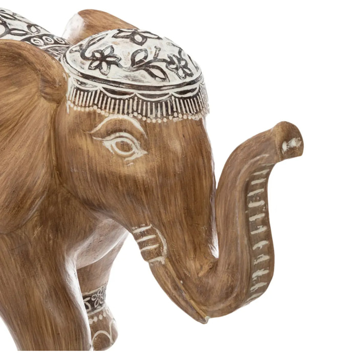 Éléphant Léo H.11,5cm résine